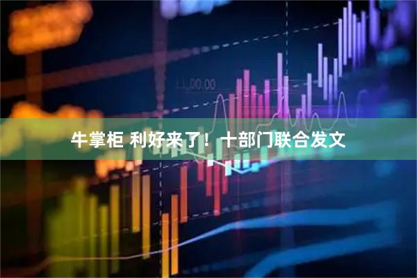 牛掌柜 利好来了！十部门联合发文