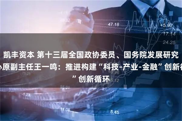 凯丰资本 第十三届全国政协委员、国务院发展研究中心原副主任王一鸣：推进构建“科技-产业-金融”创新循环